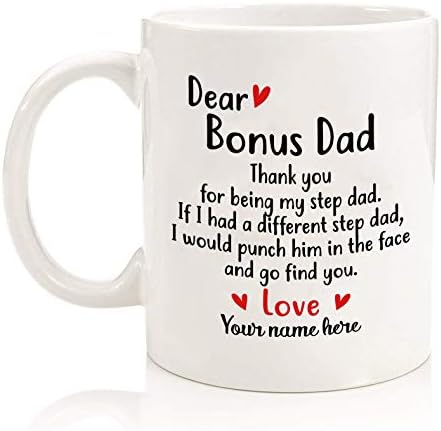dear bonus dad mug