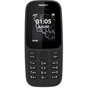 Nokia 105 Single SIM Mobile Phone (2017 Edition) - Black