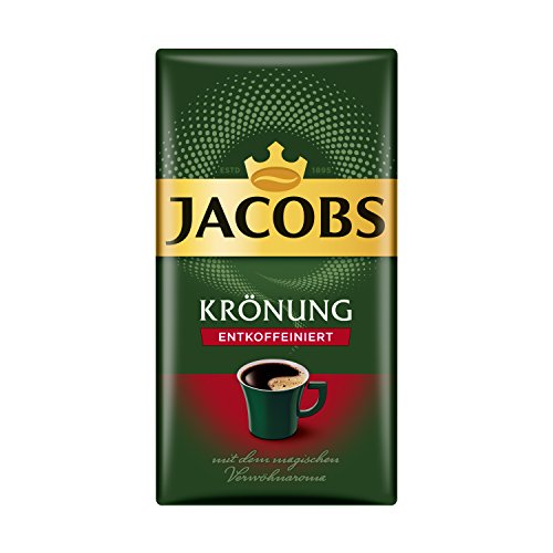 Jacobs Filterkaffee Krönung Entkoffeiniert gemahlener Kaffee, 500g