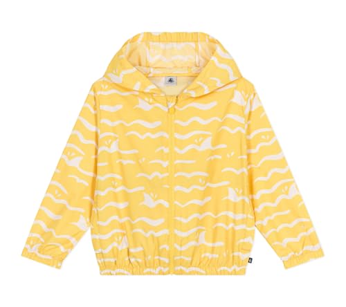 Petit Bateau A0D0X Coupe Vent Anti UV Jaune/Blanc Garçon 6 ans