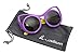 WODISON Cat eye Style Kids Polarized Sunglasses Flexible Rubber for Age 3 to 10