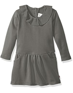 Girls' French Terry Ruffle Drop Waist Dress