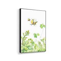 Framed Canvas Home Artwork Decoration Succulent Plant Canvas Wall Art for Living Room, Bedroom - 16x24 inches