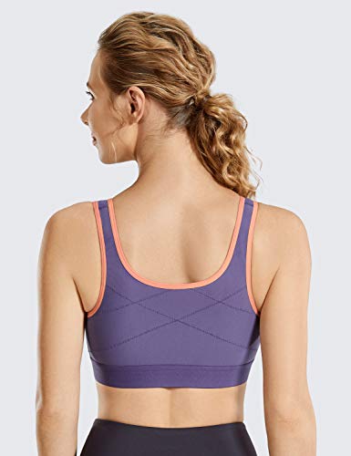 SYROKAN High Impact Wireless Racerback-sportbeha Met Hoge Ondersteuning Voor Dames Met Ritssluiting Aan De Voorkant - Image 3