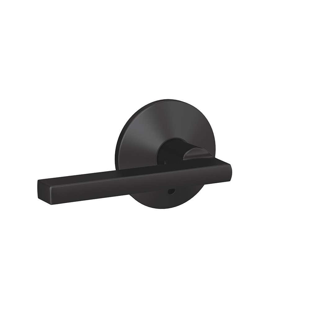 SCHLAGECustom FC21 LAT 622 KIN Latitude Lever with Kinsler Trim Hall-Closet and Bed-Bath Lock, Matte Black