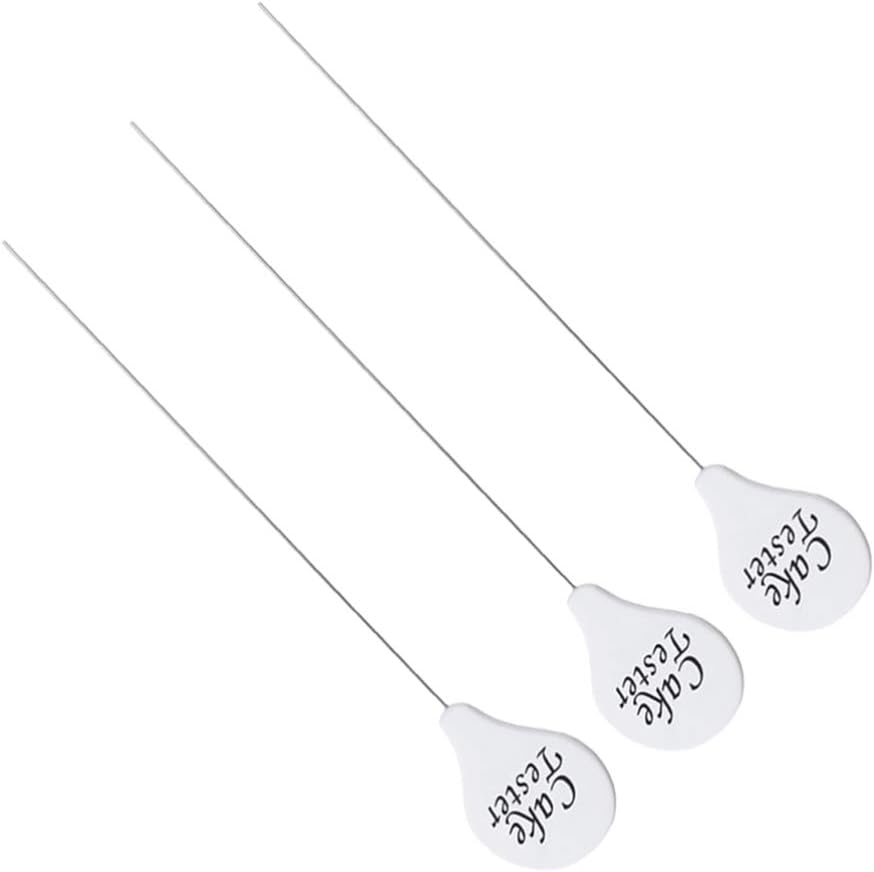 Hemoton 3pcs Cake Tester Stainless Steel Cake Skewer Kitchen Cake