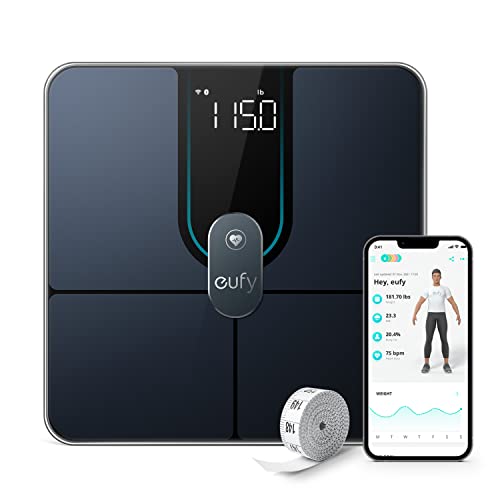 eufy Smart Scale P2 Pro, smarte Körperfettwaage, Schwarz