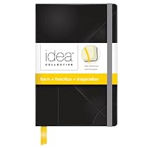 TOPS Idea Collective Mini Journal, Wide Rule, Black Cover, Cream Paper, 5.5 x 3.5 Inches, 192 Pages (56874)