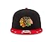 NHL Chicago Blackhawks Star Trim 9Fifty Snapback Cap, One Size, Black