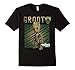 Mens Marvel Guardians Vol. 2 Baby Groot Shield Graphic T-Shirt 2XL Black