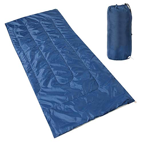 Estink- Sleeping Bag for Adults,Blue 74.8x29.5x2inch Lightweight Waterproof Portable Cool Weather for Outside Activity w/Carry Storage Bag