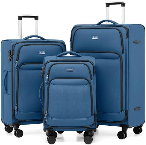 Amazon.com | IZOD Ocean 3 Piece Expandable Softside Luggage Set