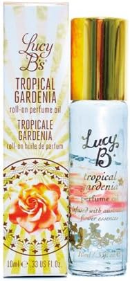 Lucy B. Cosmetics Roll On Perfume Oil-Tropical Gardenia-0.33 oz.