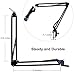 AOREAL Microphone Stand Adjustable Professional Desk Recording Microphone Suspension Boom Scissor Arm Stand With Microphone Clip,Table Mounting Clamp