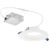 Kichler Direct-to-Ceiling 6 inch Round Recessed 30K LED Downlight in White