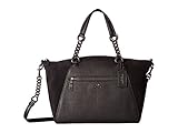 COACH Women's Mixed Leather Chain Prairie Satchel Dk/Black Handbag