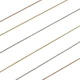 14k Solid Yellow, White or Rose Gold Delicate Rope Chain - 13