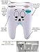 Mr. Toothy Kids Toothbrush Holder with Bonus Sugar Bug Rinse Cup. Tooth Shaped Novelty Child Toothbrush Holder Set. Large Holes. Fits Suction Cup Fat Handled Manual Toothbrush. Fun Story Included.