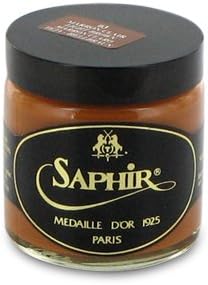 Saphir Pommadier Cream Polish 75ml ((03) LIGHT BROWN)