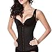 WONDER-BEAUTY Latex Waist Trainer Corset Waist Cincher Vest Body Shaper,Black-Adjustable Vest,XXXX-Large