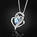Cuoka Sterling Silver Heart Owl Pendant Necklace - Love Jewelry Gifts for Women Owl Lovers
