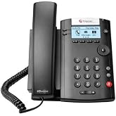 Polycom VVX 201 2-Line PoE Business Media Phone (2200-40450-025) - Power Supply Not Included (Renewed)