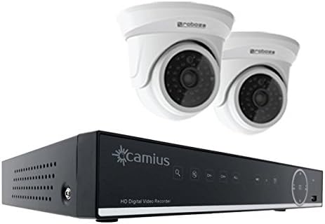Camius Home Security and Surveillance Systems, Hybrid TriVault Series, 2K DVR/NVR 12CH &amp; 24CH Digital Recorders with Additional 2MP Analog Cameras (12CH 2 Dome Bundle)