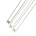 Me Plus Petite Initial Letter Alphabet Pendant Charm Gold Dipped Necklace Gold Silver Rosegold (23 Letters)