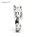 ELBLUVF 925 Sterling Silver Rabbit Animal Ring Gift for Friend Everyday Wear (Big Size)