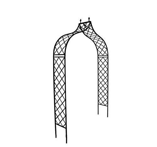HFG Rosenbogen B 180 cm Metall dunkelrostfarben Torbogen Rankbogen Spalier