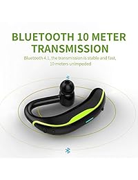 Auriculares Bluetooth in ear inalámbricos estéreo, manos libres, para conducción de negocios, deportes, Bluetooth V4.1, impermeables, para mujeres y hombres, S,M,L
