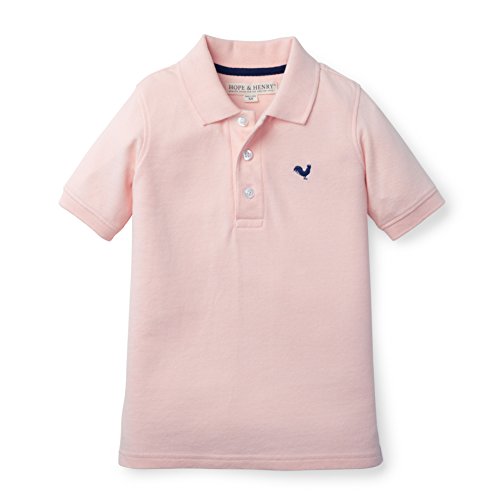 Hope & Henry Boys Rose Lightweight Pique Polo Made With Organic Cotton