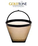 GoldTone Reusable 4 Cup No.2 Cone Coffee Filter No.2 Cone Permanent Coffee Filter - fits MOST Cuisinart, Krups, and other No.2 Cone Coffee Makers
