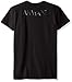 Emporio Armani Men's Mega Logo Crew Neck T-Shirt, Black, Medium