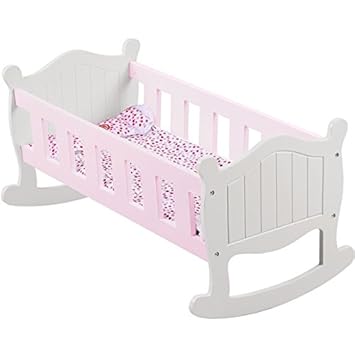 culla di legno per bambole