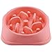GOGOKING Dog Bowl Fun Anti-Choke Bowl Pet bowl Healthy Food Bowl Slow Feeder Dog Bowl Christmas Gifts (Rotate pink)