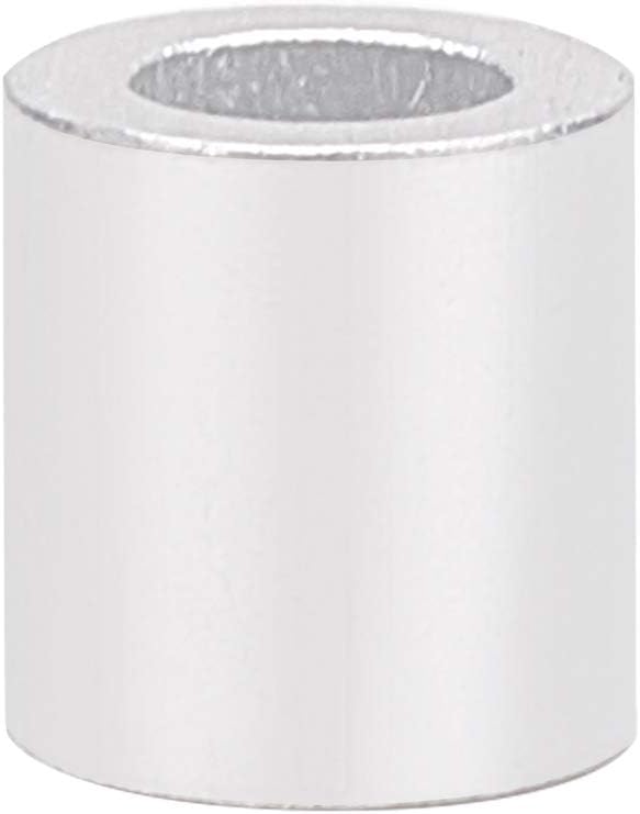 MroMax 1mm /1.2mm /1.5mm /2mm /3mm /4mm /5mm /6mm Hole Dia Wire Rope Aluminum Sleeve Silver Tone