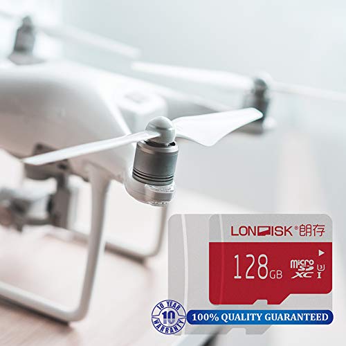 LONDISK 128 GB Micro-SD-Karte 4K U3 SDXC-Speicherkarte für Video- / Dash-Kamera- / GoPro-SD-Karte 128 GB mit kostenlosem… – Bild 4