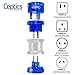 Ceptics Travel Adapter Plug Compact Worldwide International Kit - Works in Europe, Asia, China, England, Italy, New Zealand, Australia and More primary