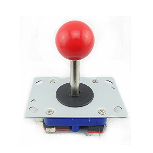 2/4/8 Way Adjustable Arcade Joystick PC Fighting Stick Parts for Video Game Arcade Red Ball Tall by Atomic Market
