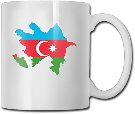 Flag Map Of Azerbaijan Personalized Tea Mugs - Add Pictures, Logo, Or Text To Our Custom Mugs