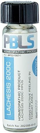 Lachesis 200C, 96 Pellets, Homeopathic Product by Paramesh Banerji Life Sciences, Made in USA by Paramesh Banerji Life Sciences