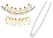 18K Gold Plated Brass Crystal 6-Tooth Grillz