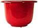 Round Glazetone Planter, Fire Red, 12-Inch