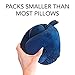 J-Pillow Travel Pillow - Chin Supporting Travel Pillows for Sleeping Airplane - Flight Pillow Supports Your Head, Neck & Chin (Blue)