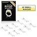 RINGO Size Specific Packs: 10-Pack of the Invisible Ring Sizer with Transparent Memory for a Perfect Fit - Not Metal (Small)
