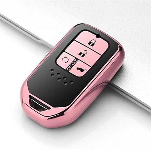 WRENDYY Car key cover Soft TPU case for pc Keyring Keychain Car Key Case For Honda Civic Accord CR-V Pilot HR-V 2017 2018 2019 for CXV Car Accessories