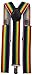 Sunny Ocean Elastic Suspenders with Strong Clips for Mens Wide Braces