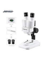 aomekie ao1002 Kids 40 x  led Portable Binocular Microscopio Estéreo, Wf20 X Oculares, 2 X lente, 40 x Ampliación Fuente de luz LED