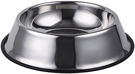 EKGrass Stainless Steel Pet Bowl for Large Dog Anti-Skid Food Water Dish Feeding Station (12'')